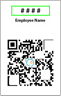 Employee ID Number Card Example