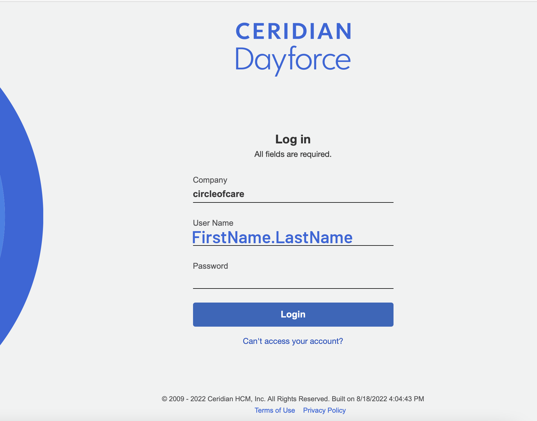 Dayforce Home Page