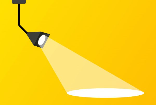 vector illustration of a spotlight