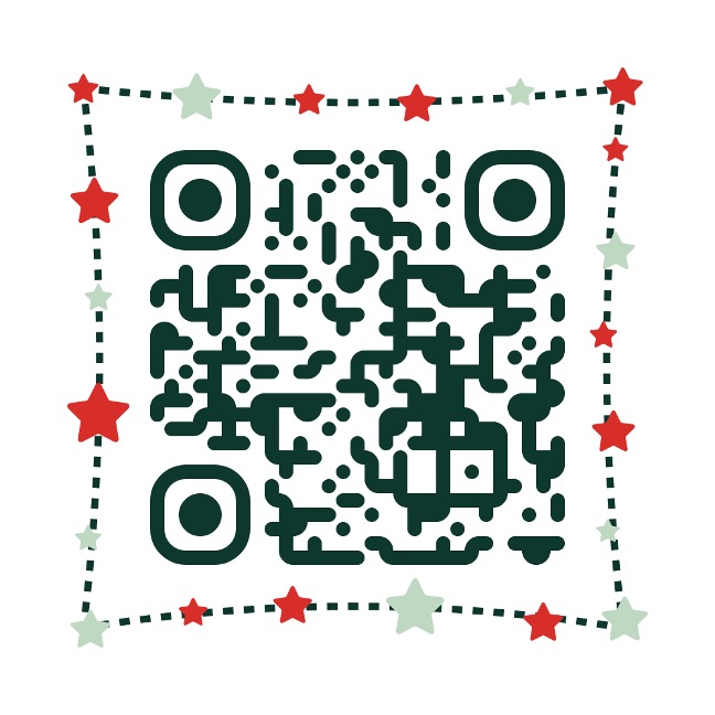 Holiday crossword QR code