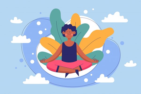 wellness illustration meditation