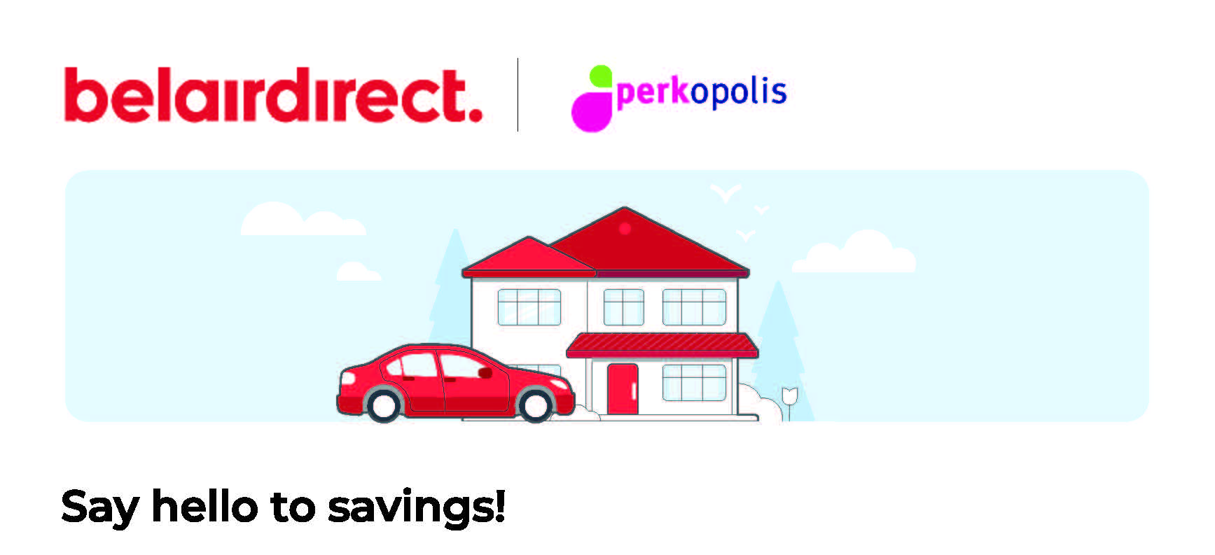 "Belairdirect insurance offer flyer header"